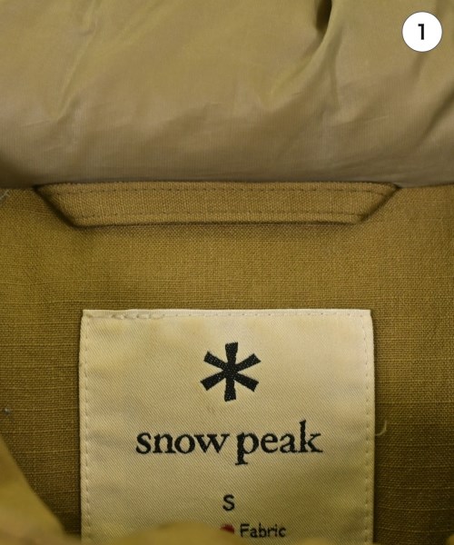 snow peak（スノーピーク）ダウンコート ベージュ サイズ:S メンズ/2200615797014