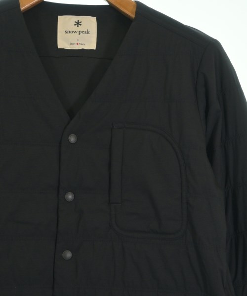 snow peak（スノーピーク）ダウンジャケット/ダウンベスト 黒 サイズ:1(S位) メンズ/2200620546010