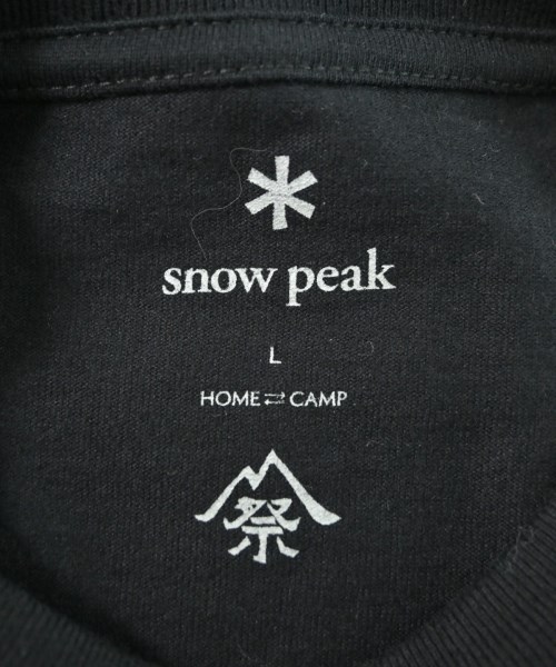 snow peak（スノーピーク）Tシャツ・カットソー 黒 サイズ:L メンズ/2200608217017