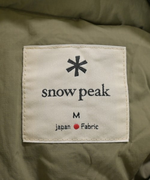 snow peak（スノーピーク）ダウンジャケット/ダウンベスト カーキ サイズ:M メンズ/2200609076088
