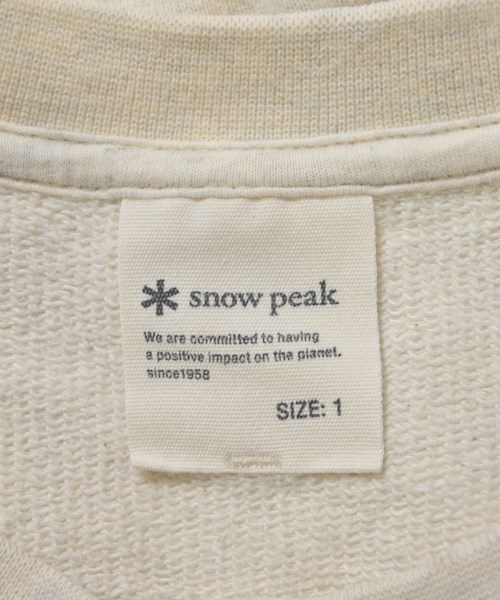 snow peak（スノーピーク）スウェット 白 サイズ:1(S位) レディース/2200607631036