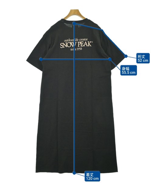snow peak（スノーピーク）ワンピース 黒 サイズ:F レディース/2200681690028