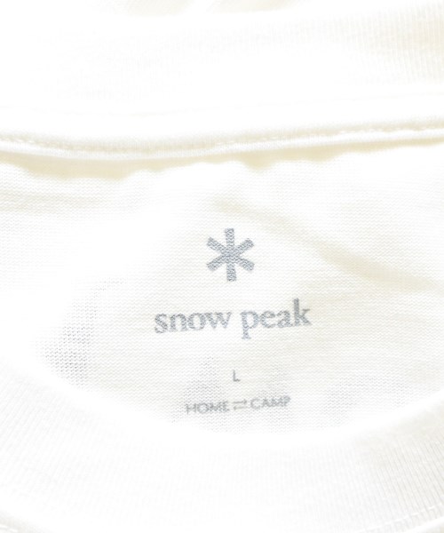 snow peak（スノーピーク）Tシャツ・カットソー 白 サイズ:L メンズ/2200692091067