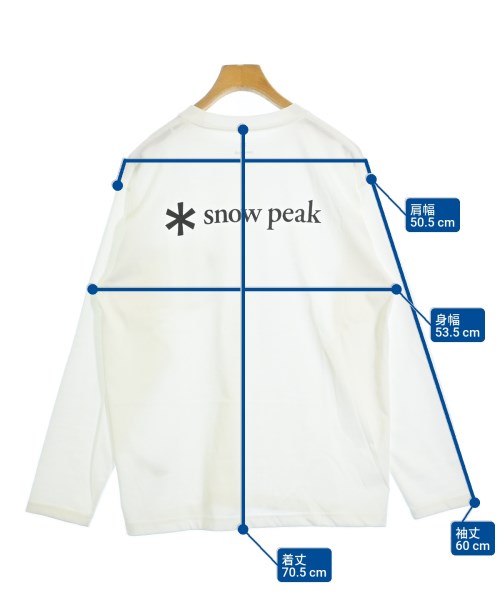 snow peak（スノーピーク）Tシャツ・カットソー 白 サイズ:L メンズ/2200692091067