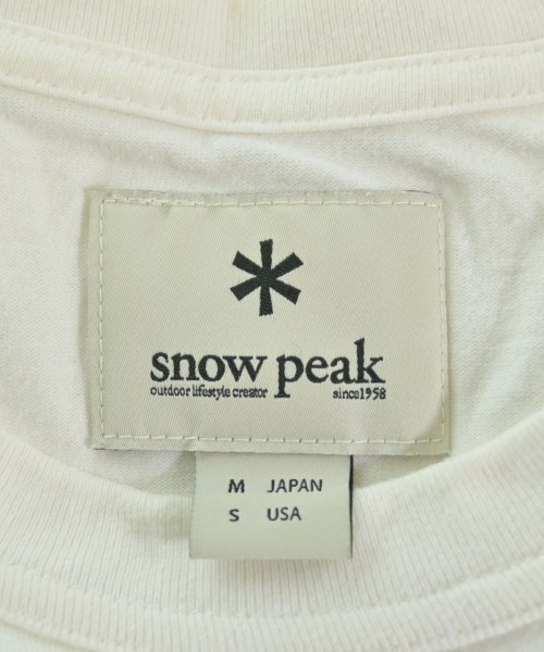 snow peak（スノーピーク）Tシャツ・カットソー 白 サイズ:M メンズ/2200646993218