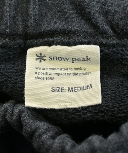 snow peak（スノーピーク）スウェットパンツ 黒 サイズ:M レディース/2200645109054