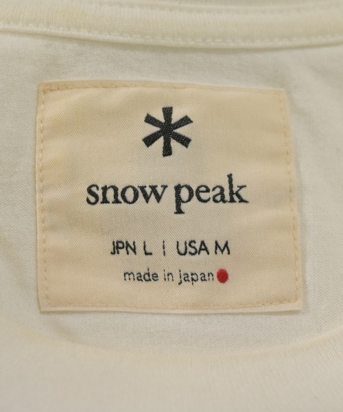 snow peak（スノーピーク）Tシャツ・カットソー 白 サイズ:L メンズ/2200713996043