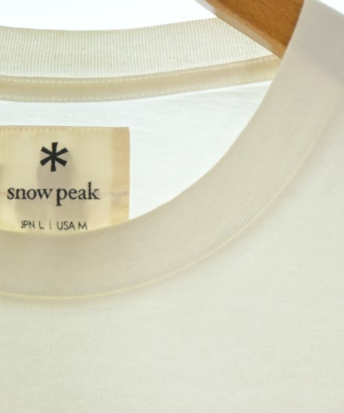 snow peak（スノーピーク）Tシャツ・カットソー 白 サイズ:L メンズ/2200713996043