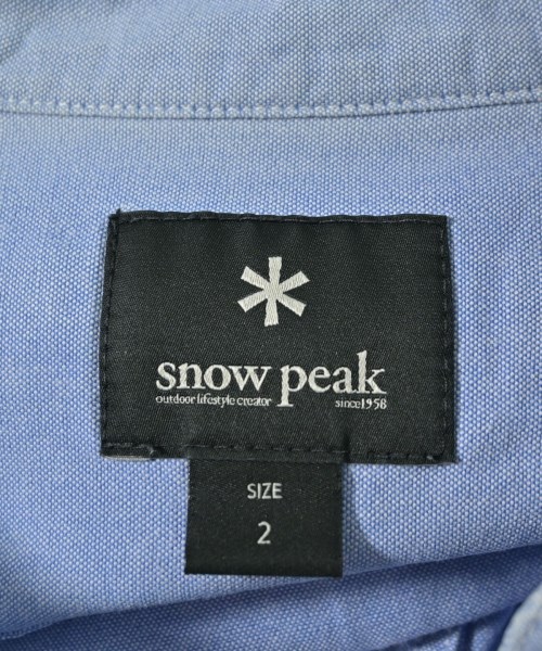 snow peak（スノーピーク）カジュアルシャツ 青 サイズ:2(M位) メンズ/2200714879055