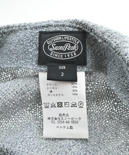 snow peak（スノーピーク）ハンチング・ベレー帽 グレー サイズ:2 レディース/2200635943118