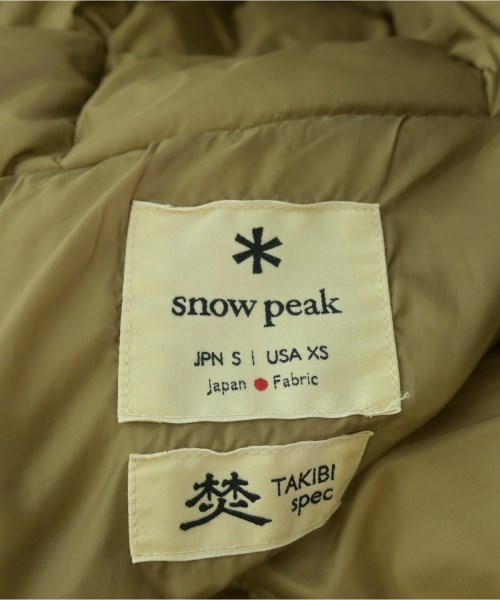 snow peak（スノーピーク）ダウンジャケット/ダウンベスト 茶 サイズ:S メンズ/2200638703016
