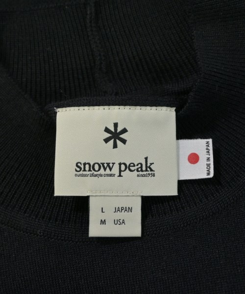 snow peak（スノーピーク）ニット・セーター 黒 サイズ:L メンズ/2200630508039