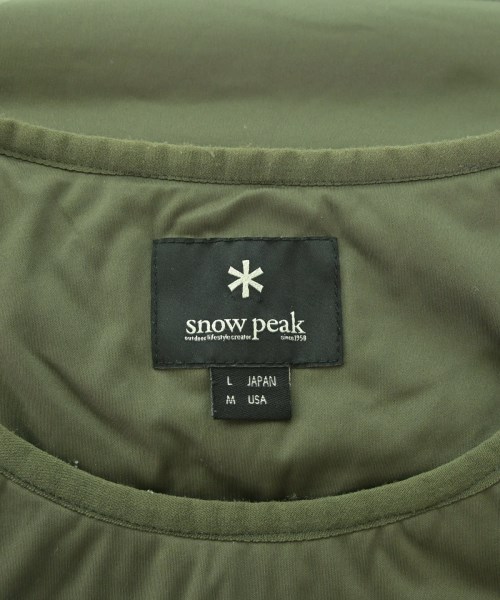snow peak（スノーピーク）Tシャツ・カットソー カーキ サイズ:L メンズ/2200650231047