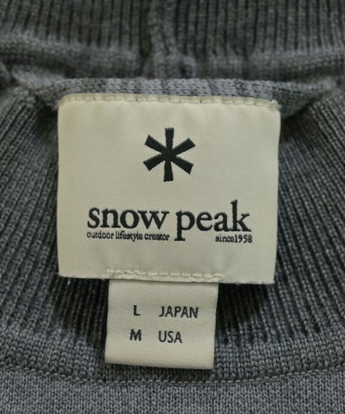 snow peak（スノーピーク）ニット・セーター グレー サイズ:L メンズ/2200650322073