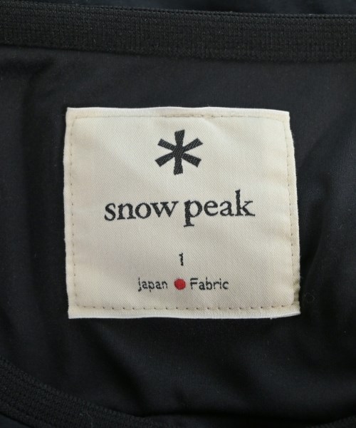 snow peak（スノーピーク）Tシャツ・カットソー 黒 サイズ:1(S位) メンズ/2200645463026