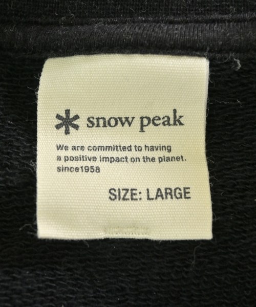 snow peak（スノーピーク）スウェット 黒 サイズ:L メンズ/2200700110032