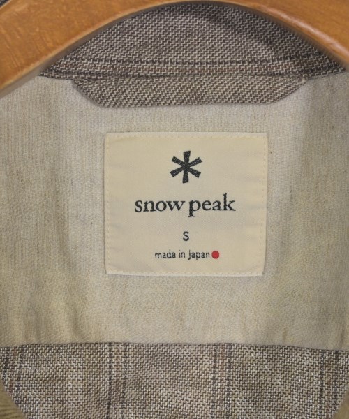 snow peak（スノーピーク）カジュアルシャツ 茶 サイズ:S メンズ/2200700643011
