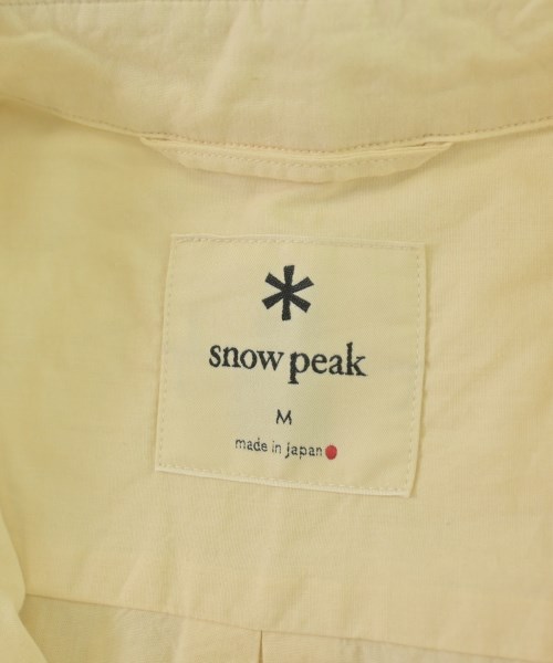 snow peak（スノーピーク）カジュアルシャツ 黄 サイズ:M メンズ/2200703210357