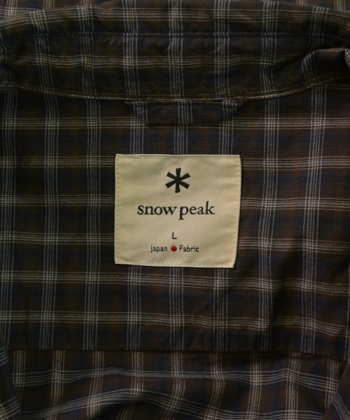 snow peak（スノーピーク）カジュアルシャツ 茶 サイズ:L メンズ/2200663015115