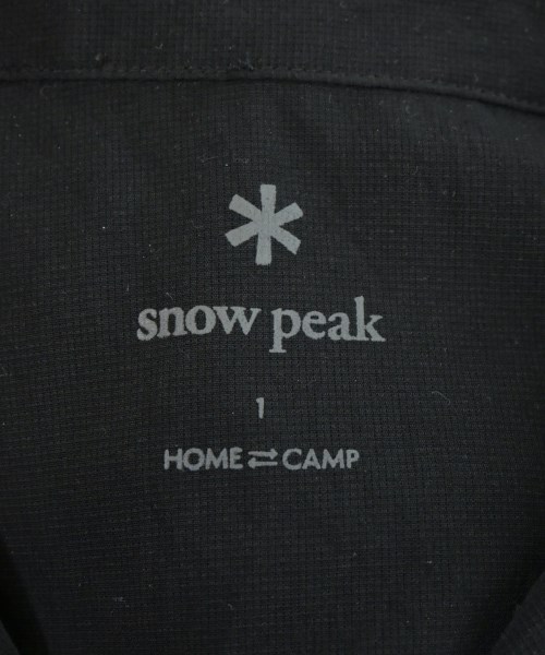 snow peak（スノーピーク）カジュアルシャツ 黒 サイズ:1(S位) メンズ/2200668685047