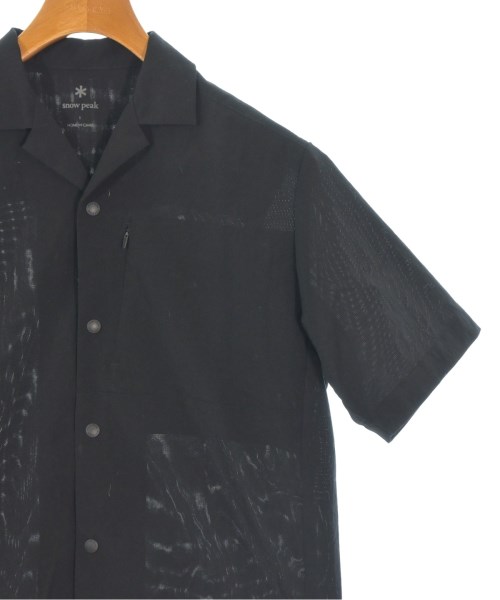 snow peak（スノーピーク）カジュアルシャツ 黒 サイズ:1(S位) メンズ/2200668685047