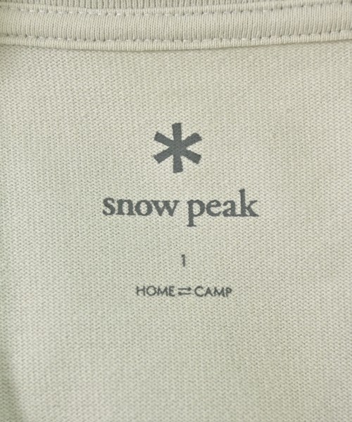 snow peak（スノーピーク）Tシャツ・カットソー ベージュ サイズ:1(S位) メンズ/2200668685054