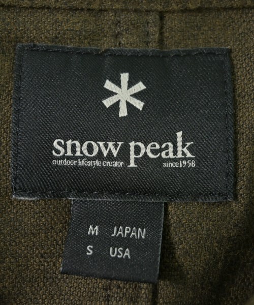 snow peak（スノーピーク）ノーカラージャケット カーキ サイズ:M レディース/2200723279082