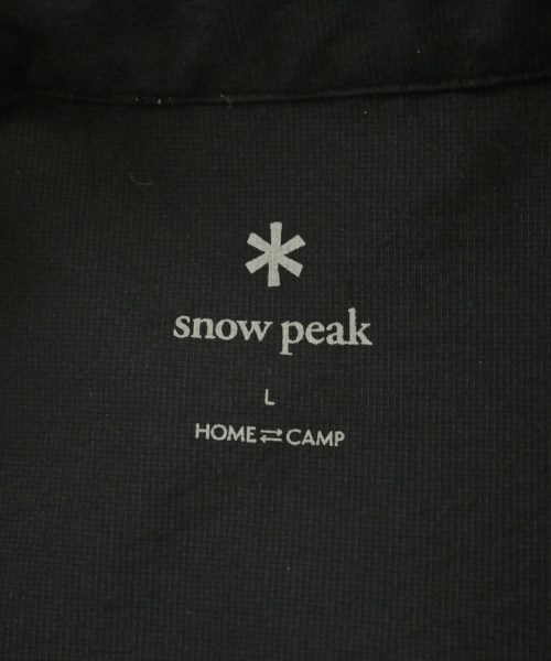 snow peak（スノーピーク）カジュアルシャツ 黒 サイズ:L メンズ/2200723040057