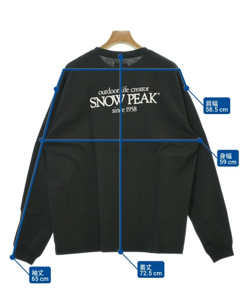 snow peak（スノーピーク）Tシャツ・カットソー 黒 サイズ:L メンズ/2200725431020
