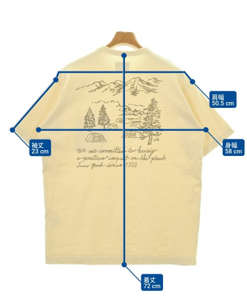 snow peak（スノーピーク）Tシャツ・カットソー ベージュ サイズ:S メンズ/2200724494057
