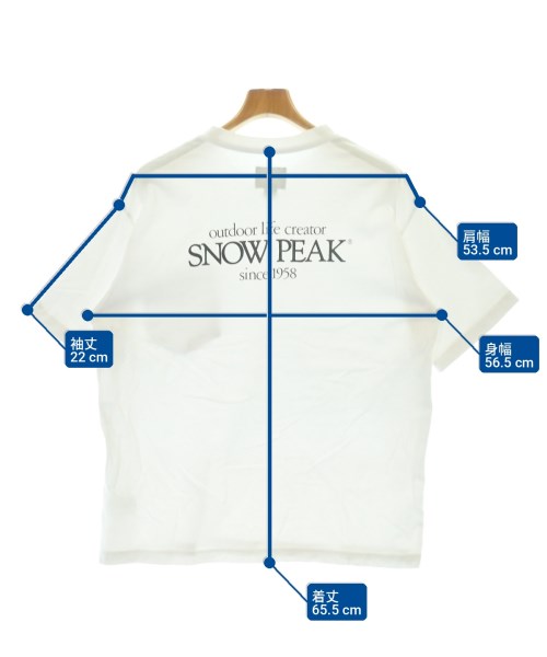 snow peak（スノーピーク）Tシャツ・カットソー 白 サイズ:S メンズ/2200724494064