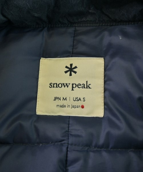 snow peak（スノーピーク）ダウンジャケット/ダウンベスト 紺 サイズ:M メンズ/2200686357018