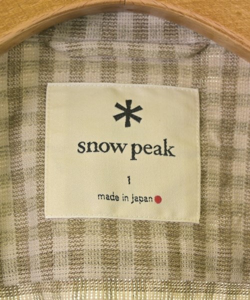 snow peak（スノーピーク）カジュアルシャツ ベージュ サイズ:1(M位) レディース/2200682485081