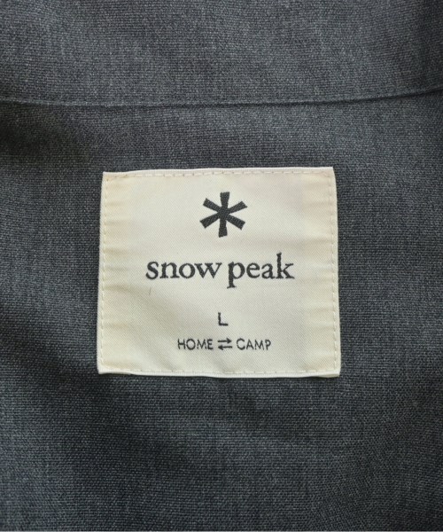 snow peak（スノーピーク）カジュアルシャツ グレー サイズ:L メンズ/2200683571080