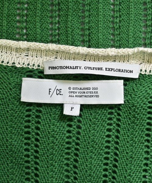 F/CE.（エフシーイー）カーディガン 緑 サイズ:F レディース/2200638152050