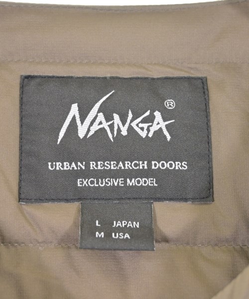 NANGA（ナンガ）ダウンジャケット/ダウンベスト ベージュ サイズ:L メンズ/2200630593035