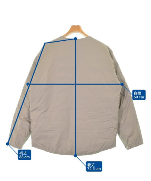 NANGA（ナンガ）ダウンジャケット/ダウンベスト ベージュ サイズ:L メンズ/2200630593035