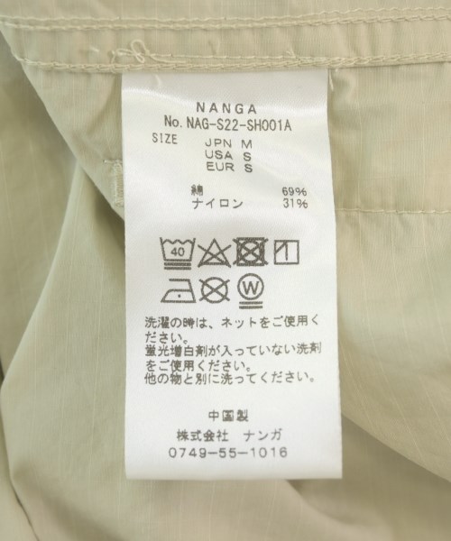 NANGA（ナンガ）カジュアルシャツ ベージュ サイズ:M メンズ/2200708521076