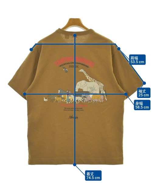 NANGA（ナンガ）Tシャツ・カットソー 茶 サイズ:M メンズ/2200688942052