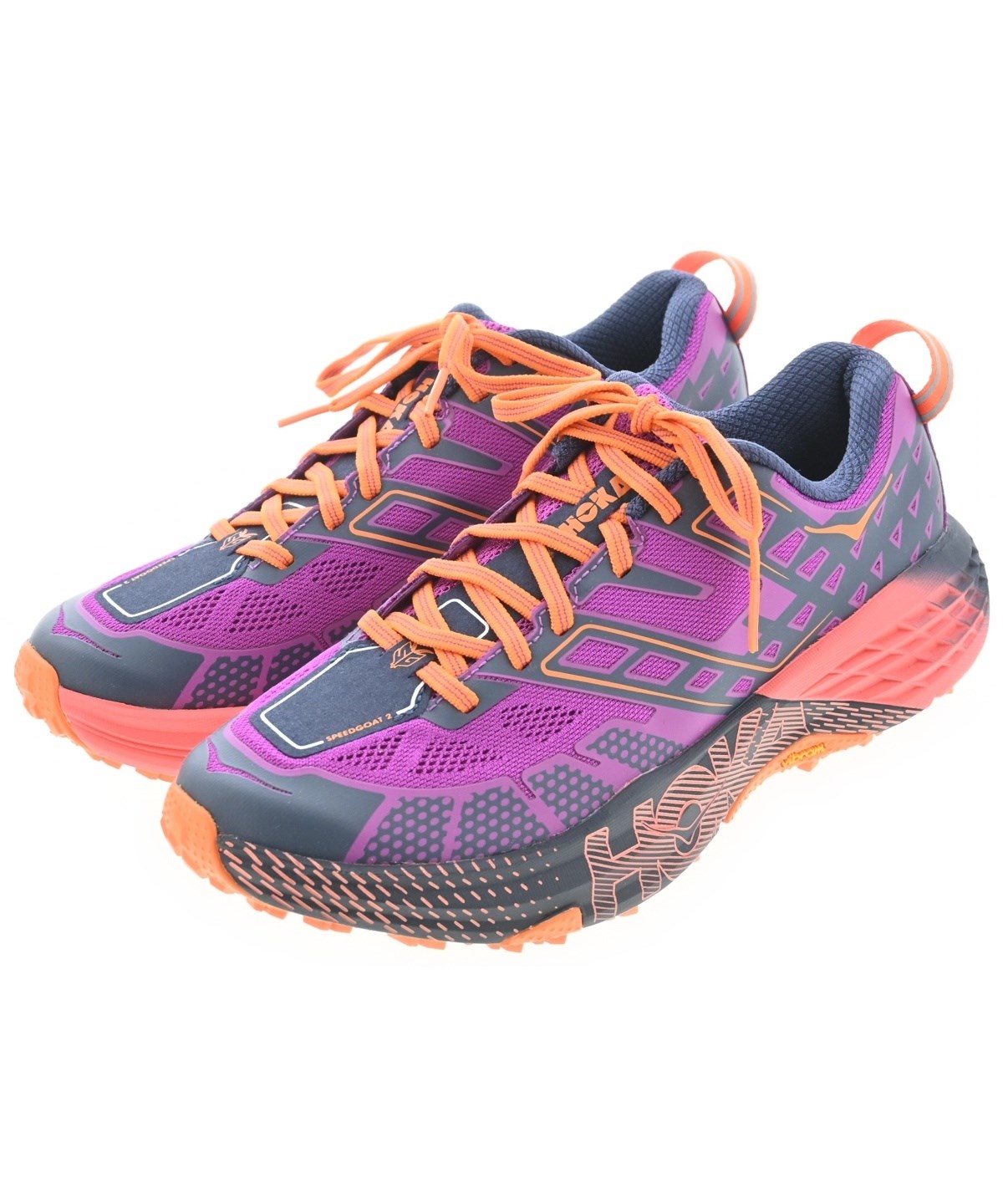 HOKA ONE ONE ホカオネオネ スニーカー 25cm 紫 【古着】【中古】【送料無料】 HOKA ONE ONE（ホカオネオネ）スニーカー 紫 サイズ:25cm レディース