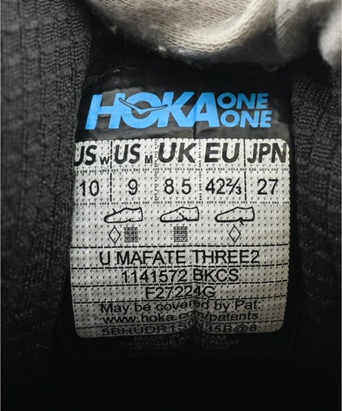 HOKA ONE ONE（ホカオネオネ）スニーカー 黒 サイズ:27cm メンズ/2200697611024
