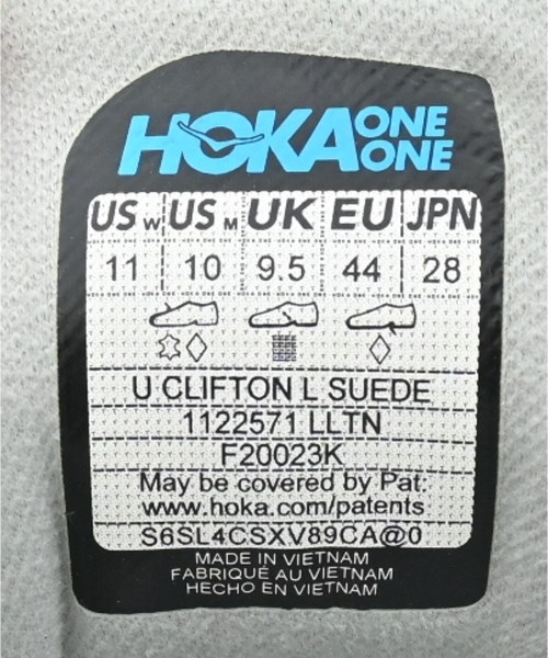 HOKA ONE ONE（ホカオネオネ）スニーカー グレー サイズ:28cm メンズ/2200658402050