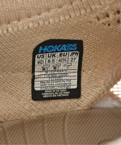 HOKA ONE ONE（ホカオネオネ）スニーカー ベージュ サイズ:27cm メンズ/2200710505026