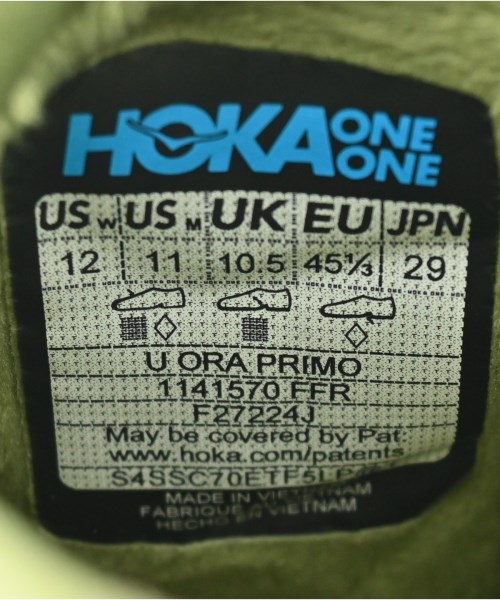 HOKA ONE ONE（ホカオネオネ）スニーカー カーキ サイズ:29cm メンズ/2200683736137
