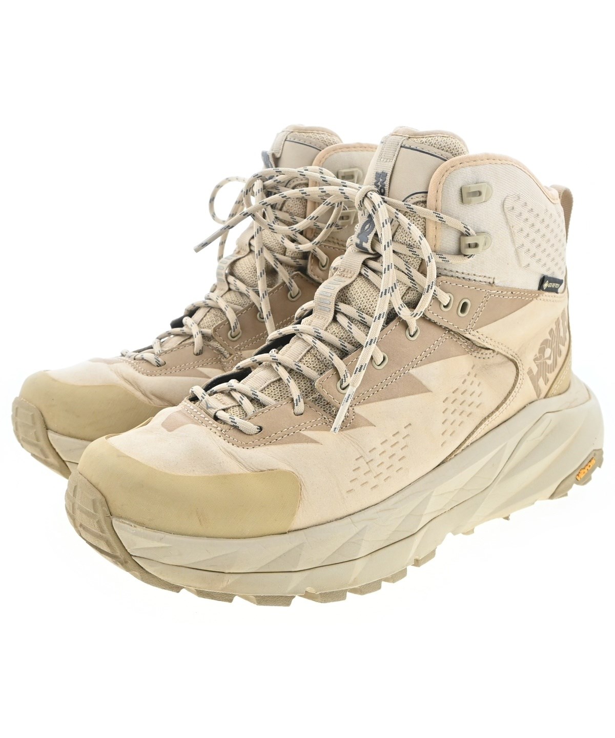 HOKA ONE ONE（ホカオネオネ）スニーカー ベージュ サイズ:26cm メンズ