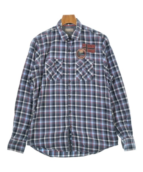 NAPAPIJRI(ナパピリ)カジュアルシャツ 紺 サイズ:S/2200640042363