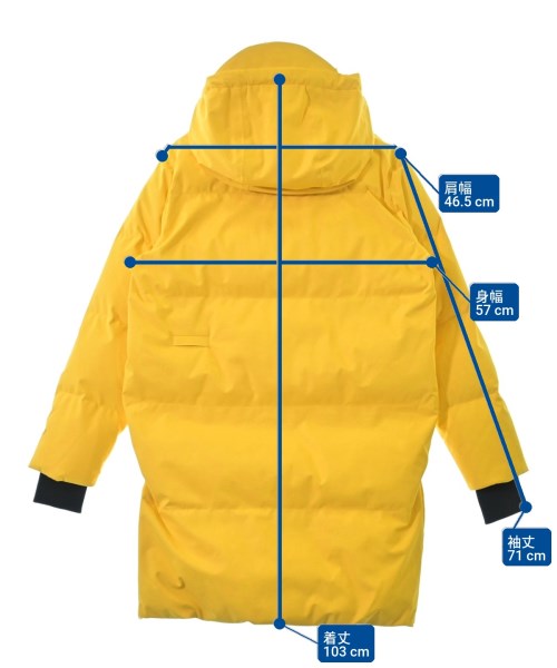 -（ソノタ）ダウンジャケット/ダウンベスト 黄 サイズ:S レディース/2200611920010