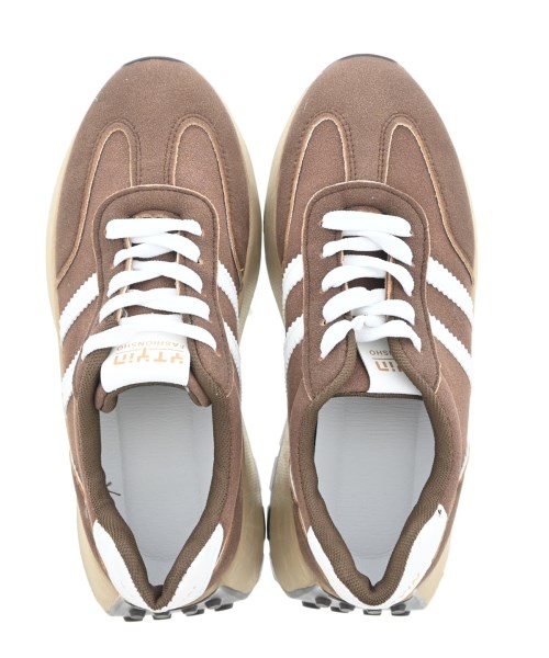 -（ソノタ）スニーカー 茶 サイズ:24.5cm レディース/2200619961374