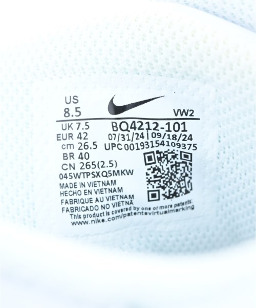 NIKE（ナイキ）スニーカー 白 サイズ:26.5cm メンズ/2200635498045