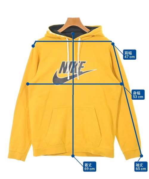 NIKE（ナイキ）パーカー 黄 サイズ:L メンズ/2200618141159
